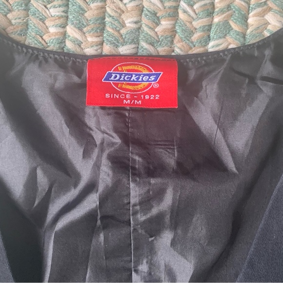 Dickies Form Fitting Black Cotton Double Breasted Vest Size Medium - Picture 5 of 6